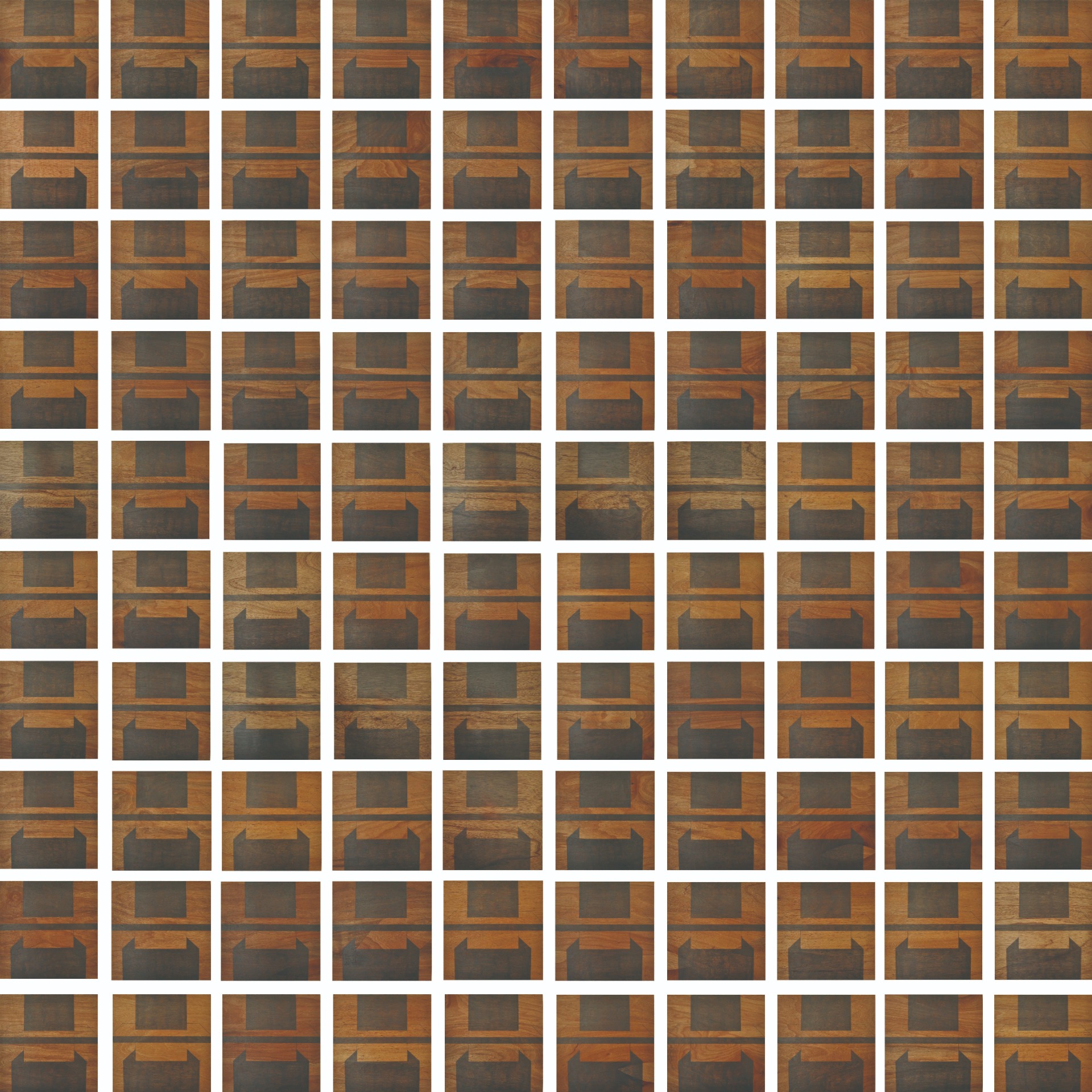 痕跡24，2023，依場地（單張40cmX40cm），木板、鉛筆（"Traces 24," 2023, dimensions vary depending on installation site (each panel 40cm x 40cm), wood panel, pencil.）