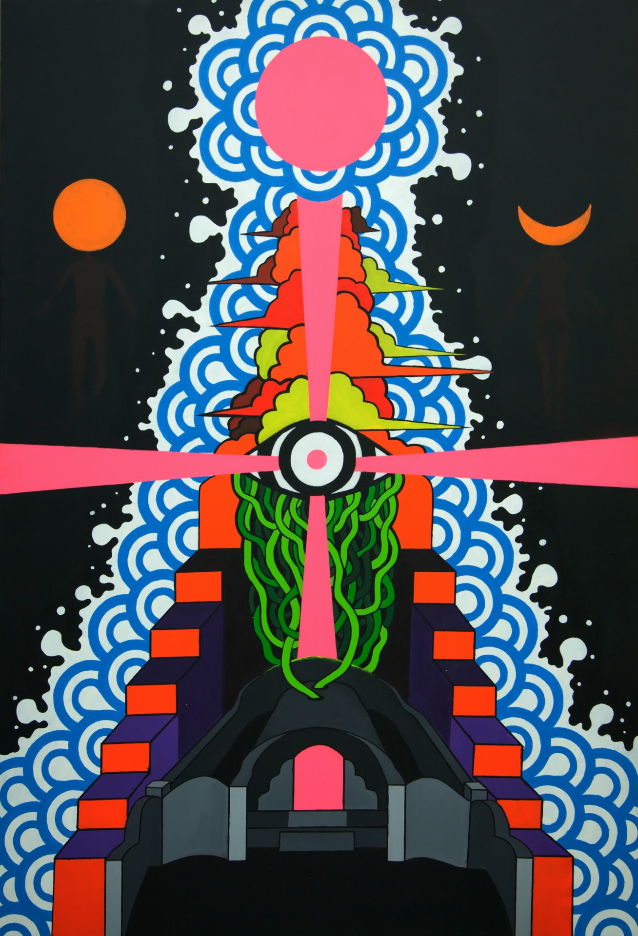 《方向》，畫布、壓克力，2010， 162cmX112cm（"Direction," 2010, 162cm x 112cm, medium: canvas, acrylic paint.）