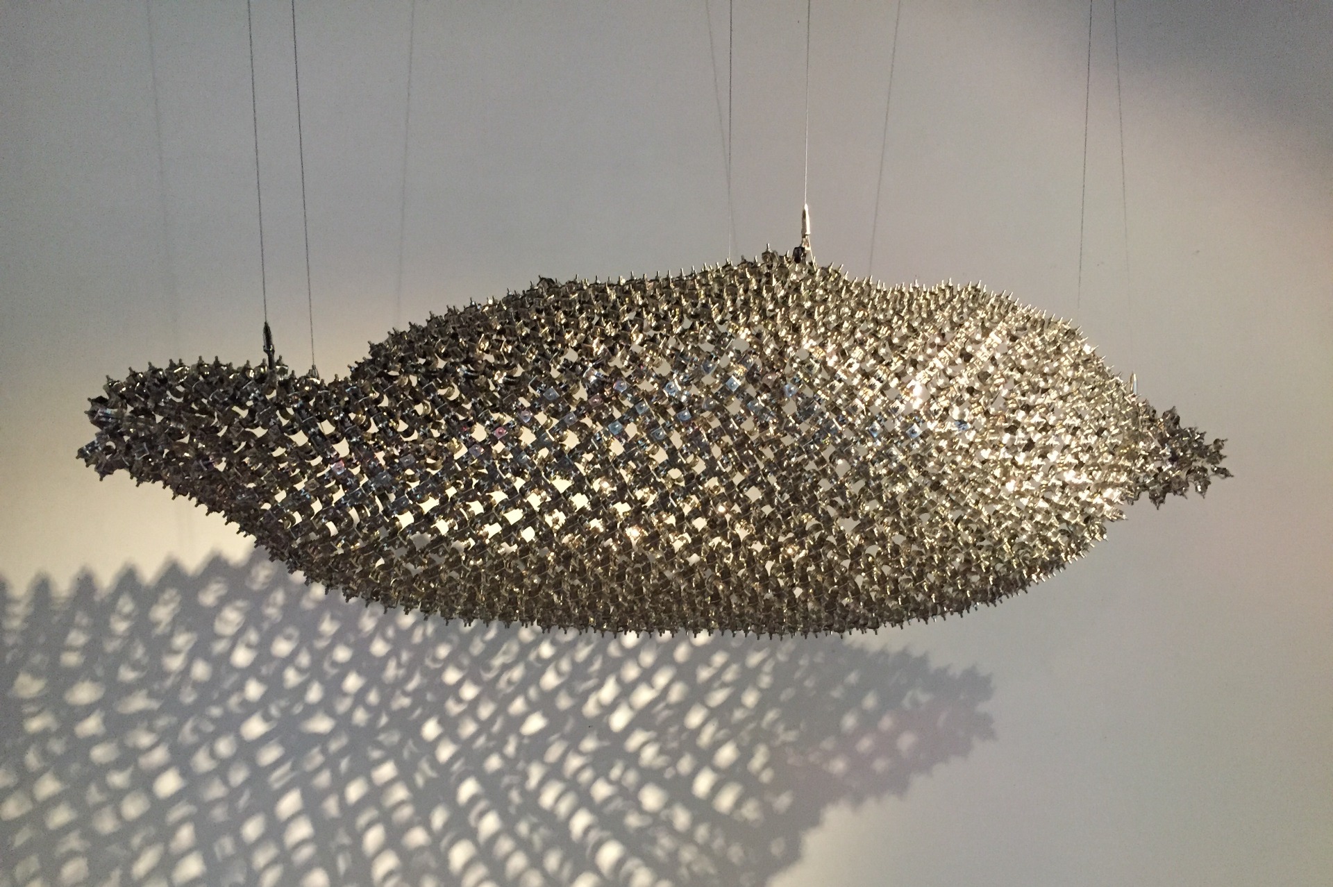 模式,2016,180cmX90cmX90cm,白鐵("Pattern," 2016, 180cm x 90cm x 90cm, medium: white iron.)